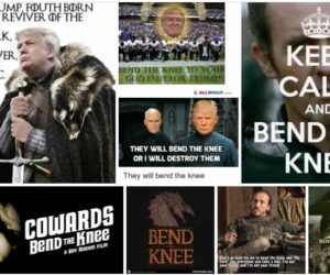 #TakeaKnee vs #BendTheKnee
